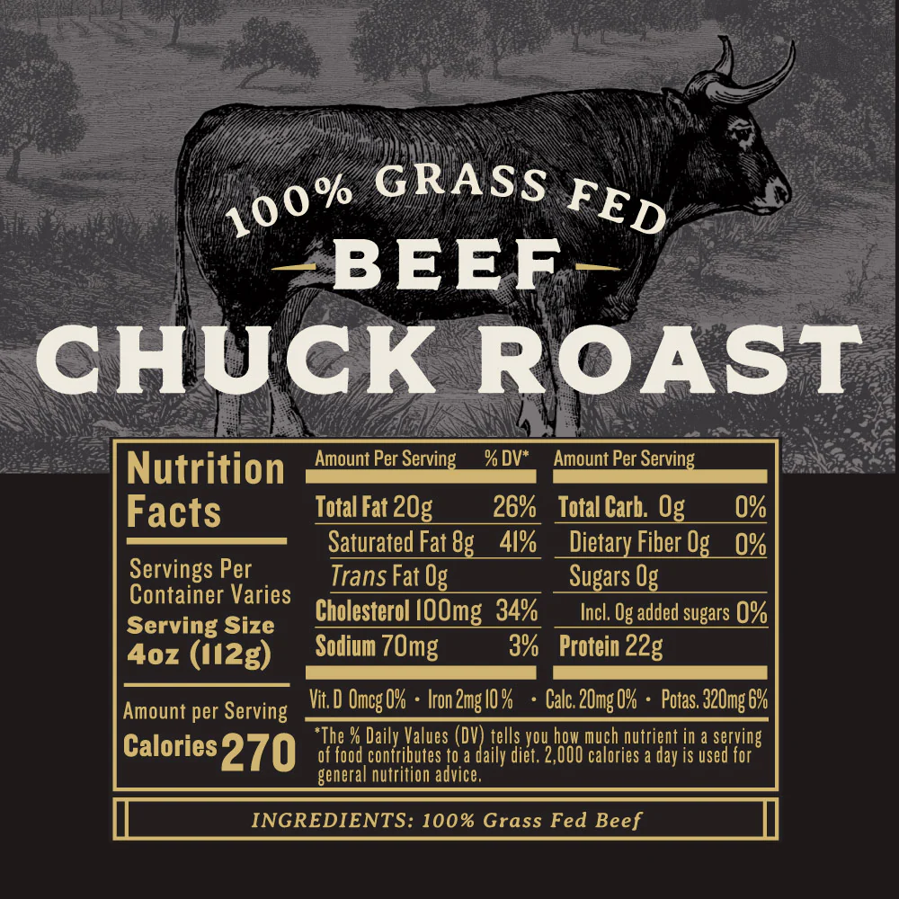 Grass Fed Beef Chuck Roast - Image 4