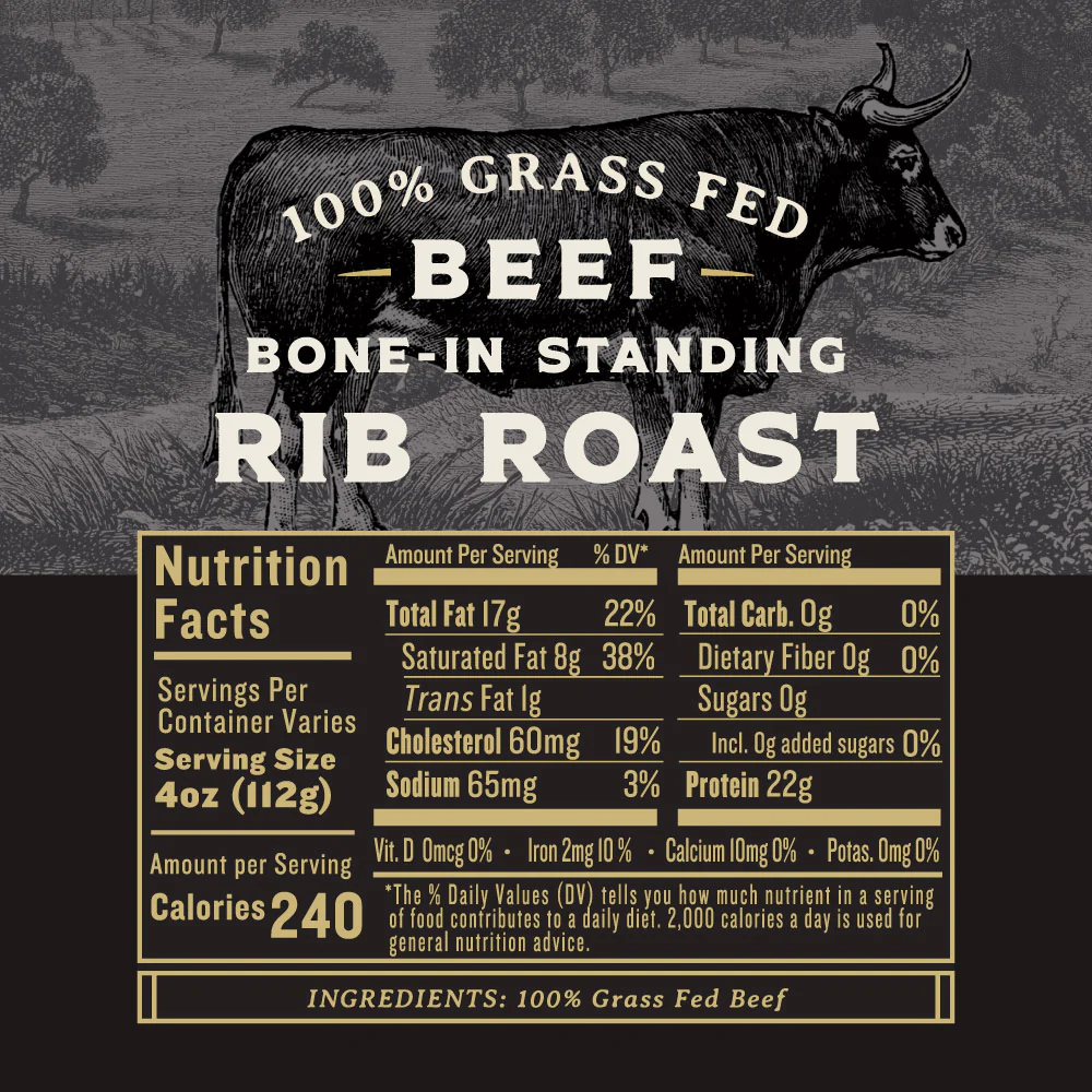 Grass Fed Beef Standing Rib Roast - Image 7