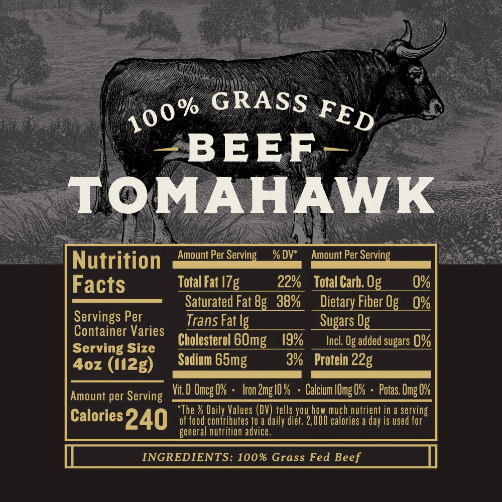 Grass Fed Beef Tomahawk - Image 5