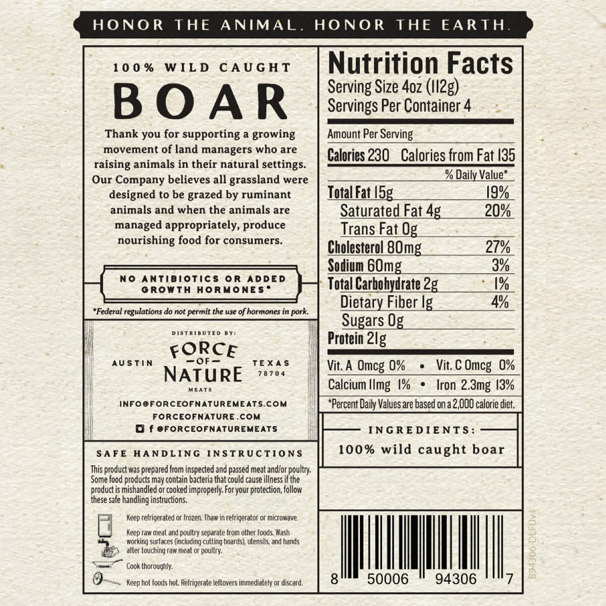 Free Range Ground Wild Boar - Image 4