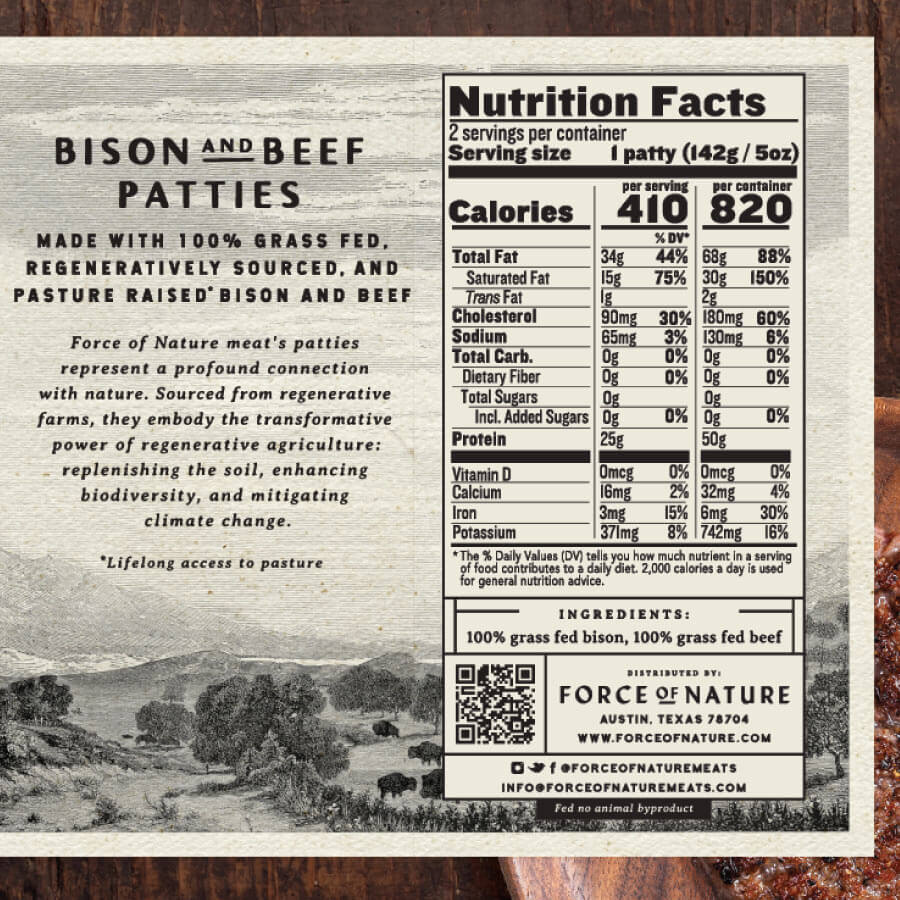 Grass Fed Bison and Beef Burger Patties - Image 4