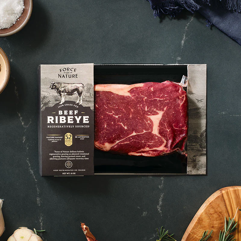 Grass Fed Beef Ribeye Steak - Image 3