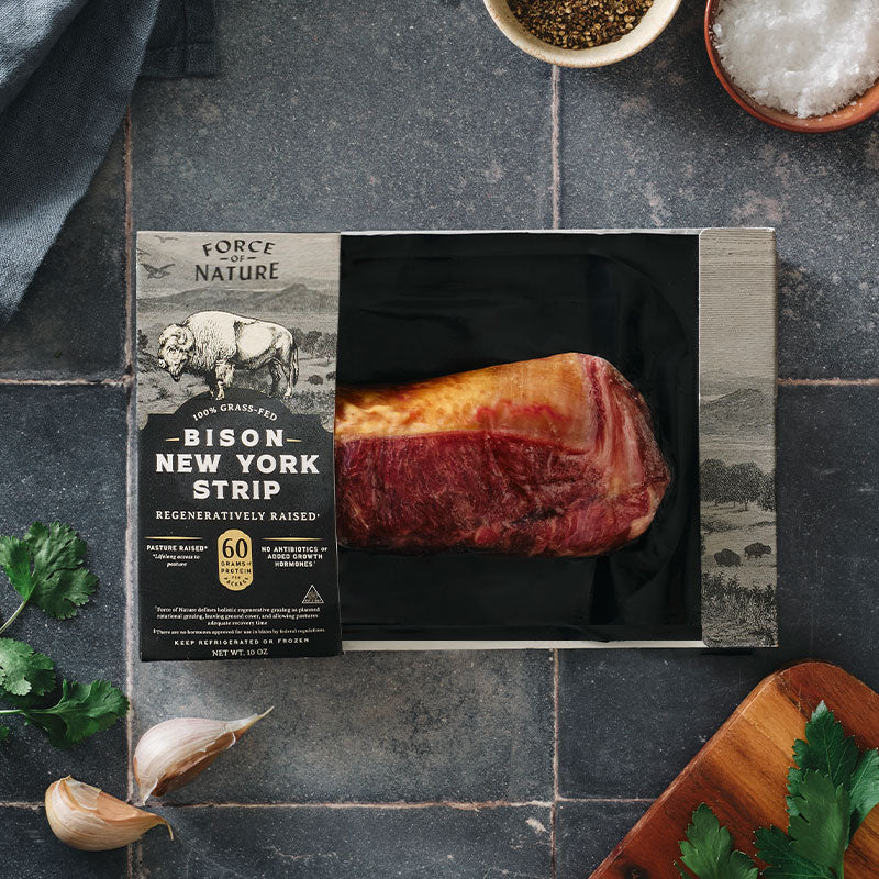 Grass Fed Bison NY Strip Steak - Image 3
