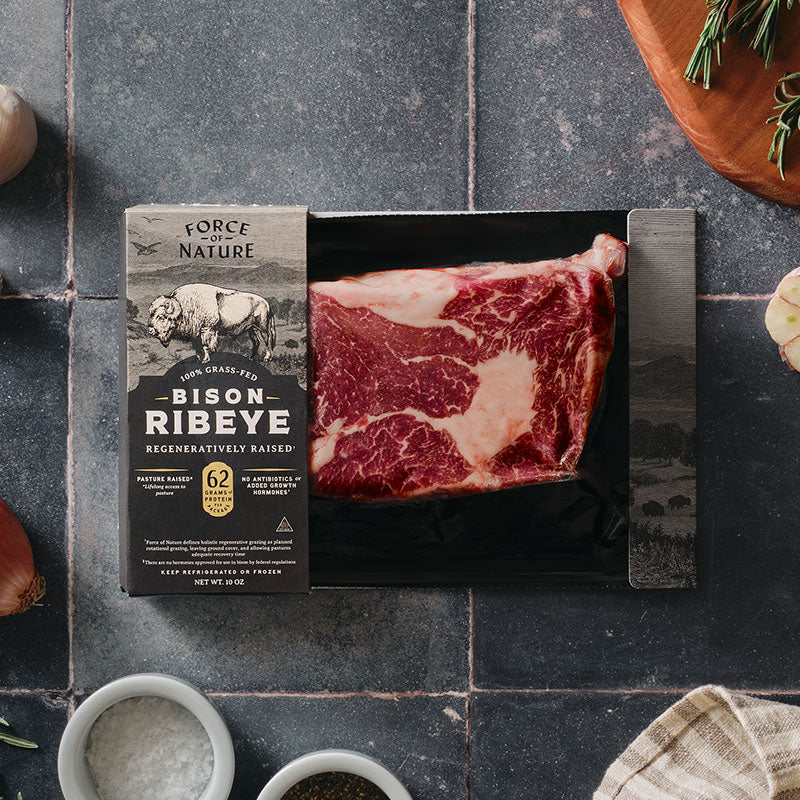 Grass Fed Bison Ribeye Steak - Image 3